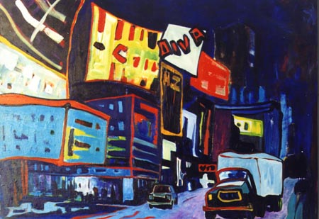 broadway at night
